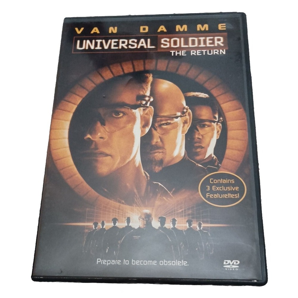 Universal Soldier The Return DVD 1999 Jean-Claude Van Damme Action Movie R Rated